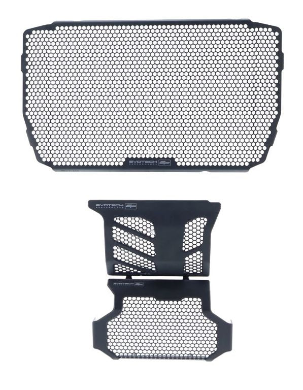 Radiator/Oliekoeler/Engine Guard Cover Set Zwart Evotech Performance Ducati Hyperstrada / Hypermotard 939/Sp '16-18