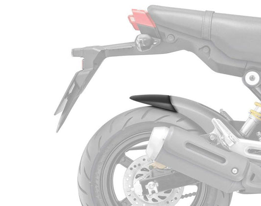 Achterspatbord verlenger mat zwart voor het originele spatbord Honda MSX125 '21-