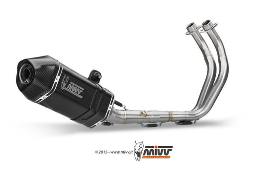 Mivv 2 In 1 Systeem Met Speed Edge Black Steel Rvs Demper Yamaha Tracer '16-