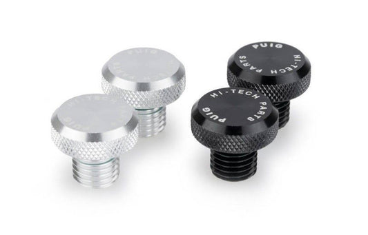Spiegel afdekboutjes (set) aluminium M8x1,25 L+R draad Puig