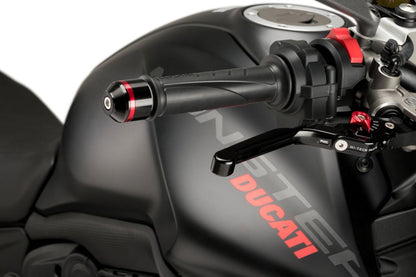 Trillingsdempers Puig Model Short Met Ring Ducati Monster 950 '21- Zwart