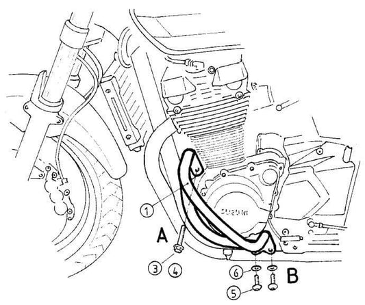 Valbeugel Chroom Hepco&Becker Suzuki Gsx1400 '01-06