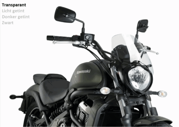 Vervangingsruit Naked Bike Puig Touring Kawasaki Vulcan S '15-/ Cafe '17-