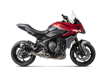 Akrapovič Uitlaat - Triumph Daytona 660 2024-2026 | Tiger Sport 660 2024-2026 | Trident 660 2021-2026 - Racing Line (Titanium) - Motor Accessoires