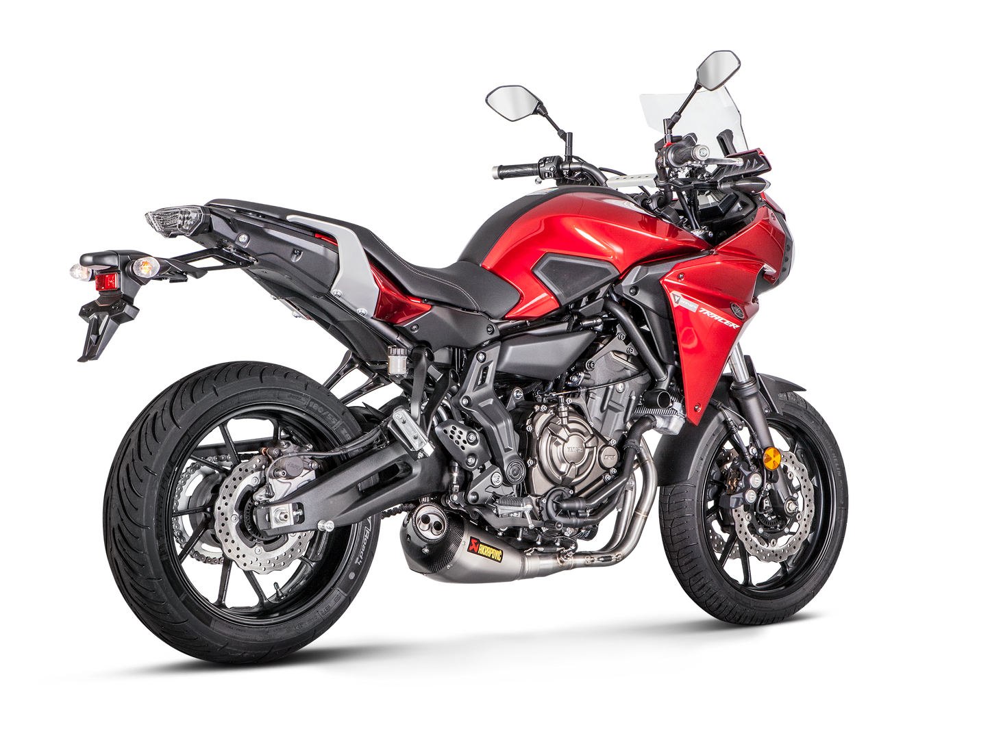 Akrapovič Uitlaat - Yamaha MT-07/FZ-07 2014-2020 & meer - Racing Line (Titanium) MT-07