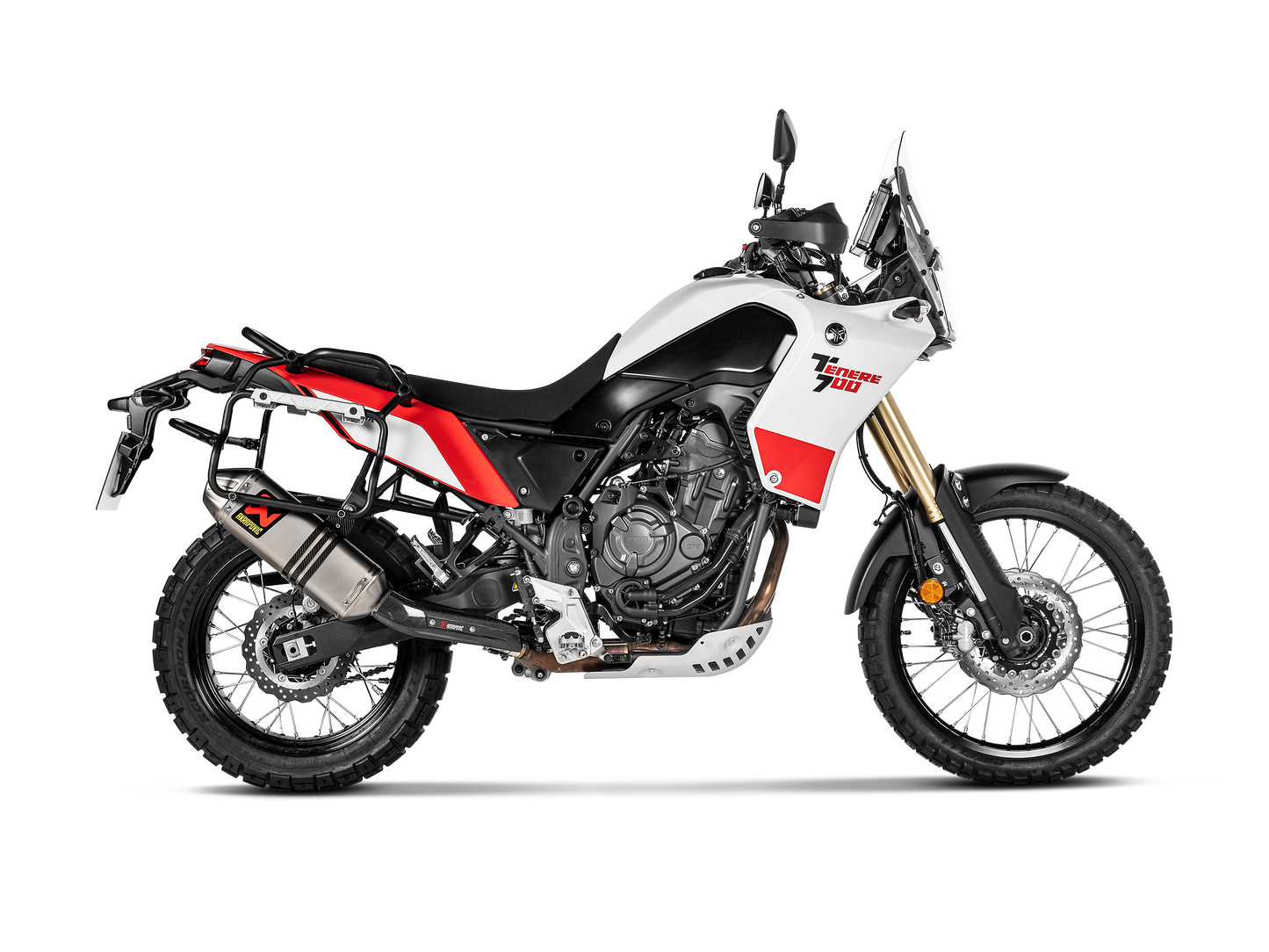 Akrapovič Uitlaat - Yamaha Ténéré 700 2019-2020 - Slip-On Line (Titanium) - Motor Accessoires