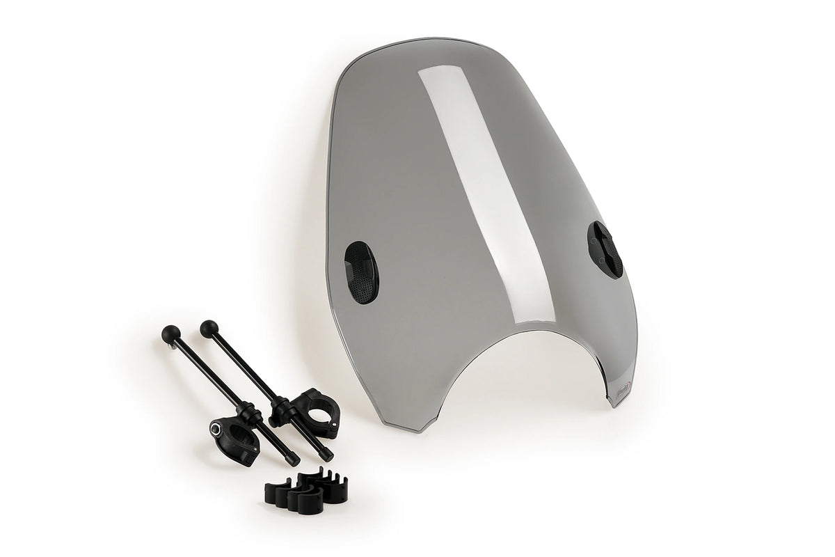 Puig Windscherm - Benelli Leoncino 250 2020-2026 | Leoncino 500 2018-2026 en meer - Basic - Licht Getint / Transparant