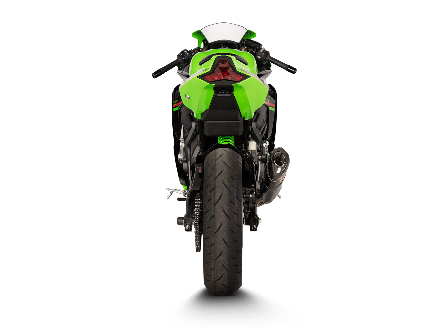 Akrapovič Uitlaat - Kawasaki Ninja ZX-25R 2020-2026 | Ninja ZX-4R 2023-2026 - Racing Line (Carbon) - Motor Accessoires