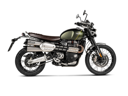 Akrapovič Uitlaat - Triumph Scrambler 1200 2019-20 & meer - Slip-On Line (Titanium)