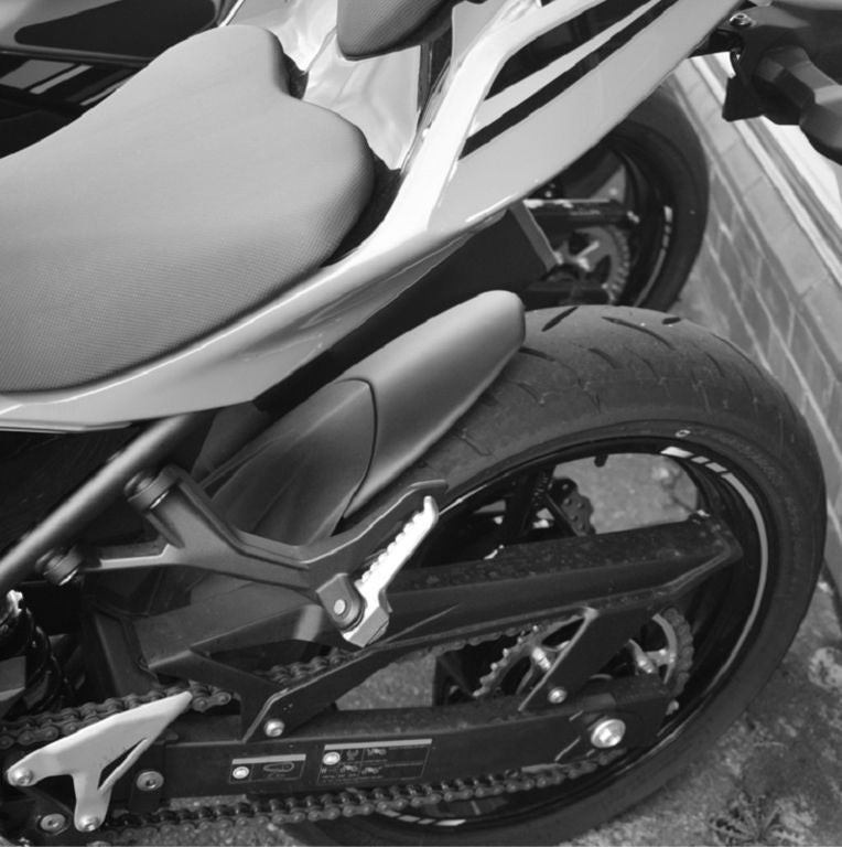 Achterspatbord Verlenger Mat Zwart Voor Kawasaki Ninja Z400/500 / Ninja 400/500