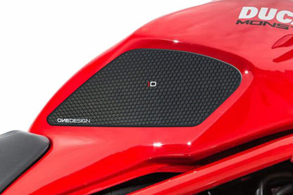 Tank Protector/Grip Stickers Zwart Puig Ducati Monster 821/1200 (S) (R) ’14-