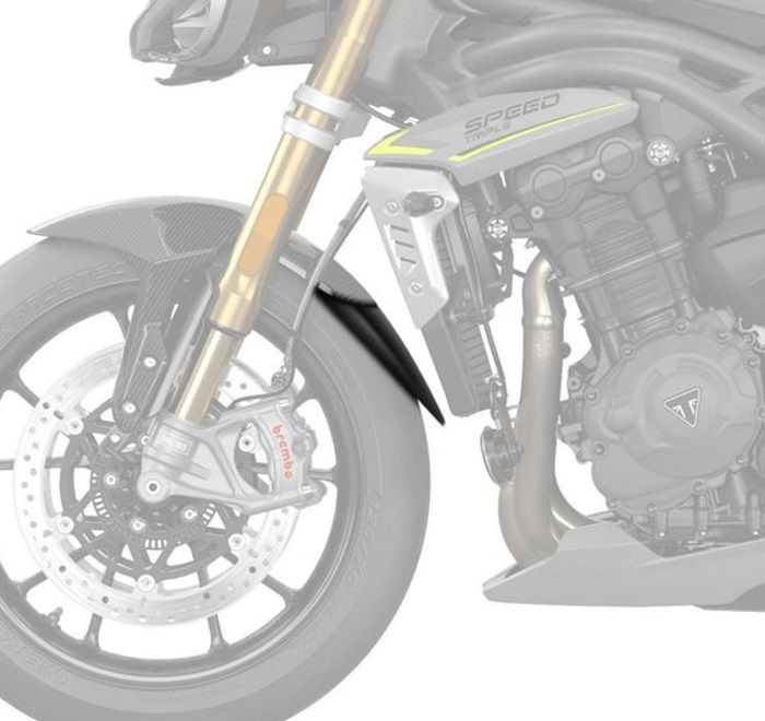 Voorspatbord Verlenger Puig Zwart Triumph Speed Triple Rs/Rr / Daytona 660
