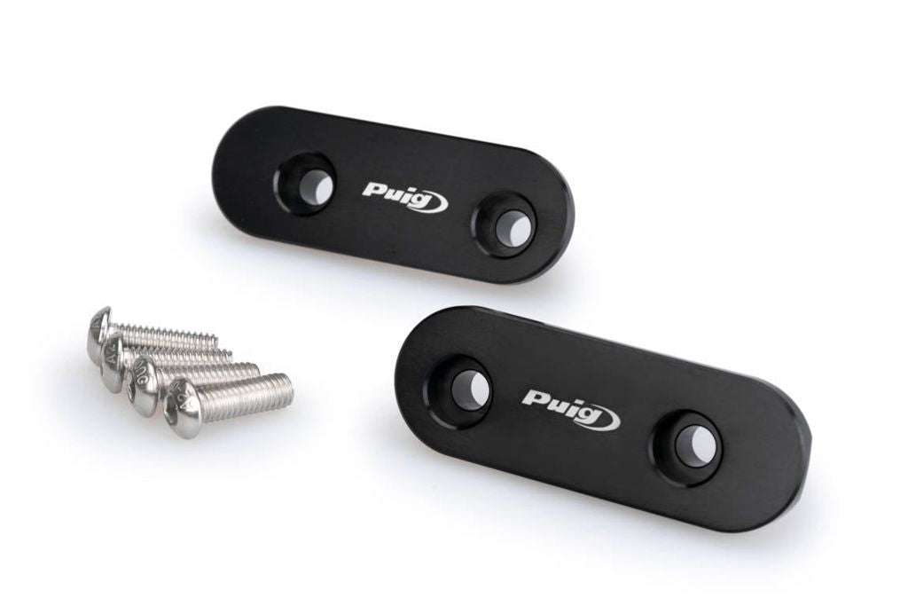 Spiegelafdekplaatjes zwart Puig BMW S1000RR / M1000RR '23-