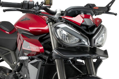 Naked Front Spoiler carbon look Puig voor Triumph Speed Triple / Street Triple