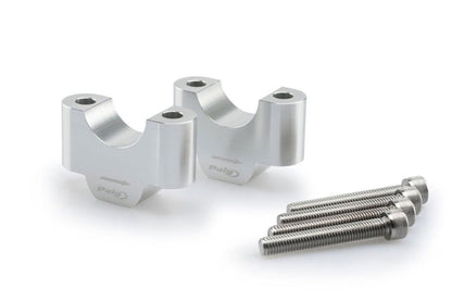 Puig Stuurverhogerset - BMW F750GS 2018-2023 | F800GS 2024-2026 - 20 / 30 mm - Zwart / Zilver