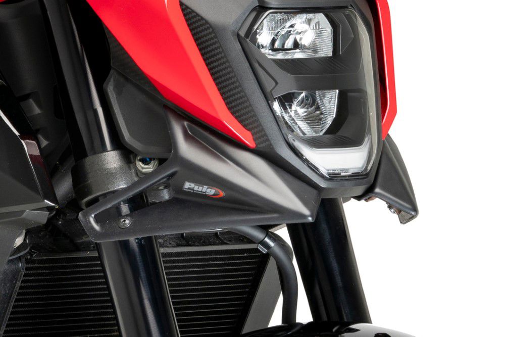 Naked Front Spoiler mat zwart Puig voor Honda CB500 Hornet '24-
