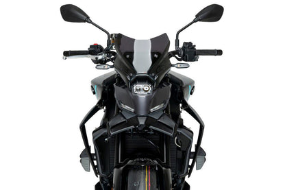 Puig Naked Front Spoiler - Yamaha MT-09 2024-2026 | MT-09 SP 2024-2026 - Zwart / Mat Zwart en meer