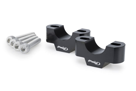 Stuurverhogers 20mm zwart Puig Triumph Tiger 900 GT/GT Pro/Rally Pro '24-