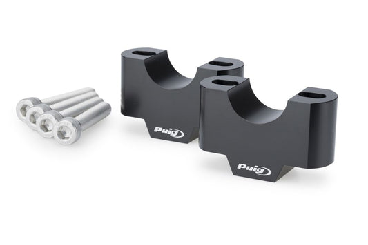 Stuurverhogers 30mm zwart Puig Triumph Tiger 900 GT/GT Pro/Rally Pro '24-