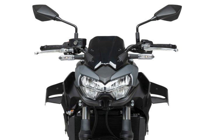Puig D12 Zijspoilers - Kawasaki Z650 2020-2026 | Z650S 2026 - Zwart / Mat Zwart en meer