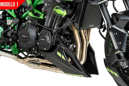 Motorspoiler mat zwart model 1 Puig Kawasaki Z900/SE '25-