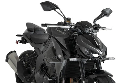 Puig D12 Zijspoilers - Kawasaki Z1100 2025-2026 | Z1100 SE 2025-2026 - Zwart / Mat Zwart en meer