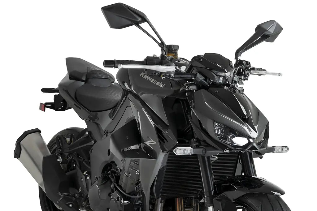 Puig D12 Zijspoilers - Kawasaki Z1100 2025-2026 | Z1100 SE 2025-2026 - Zwart / Mat Zwart en meer