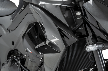 Puig D12 Zijspoilers - Kawasaki Z1100 2025-2026 | Z1100 SE 2025-2026 - Zwart / Mat Zwart en meer