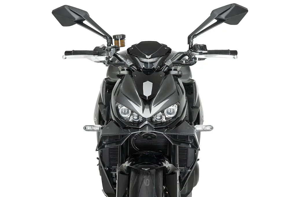 Puig Naked Front Spoiler - Kawasaki Z1100 2025-2026 | Z1100 SE 2025-2026 - Zwart / Mat Zwart en meer