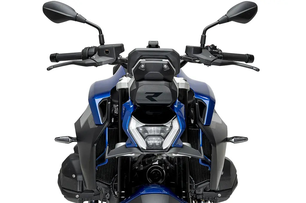 Puig Naked Front Spoiler - BMW R1300R 2025-2026 - Zwart / Mat Zwart en meer