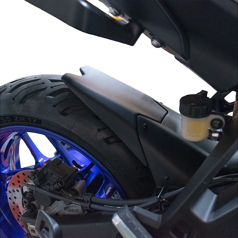 Achterspatbord verlenger mat zwart voor Yamaha Tracer 7 / GT '25-