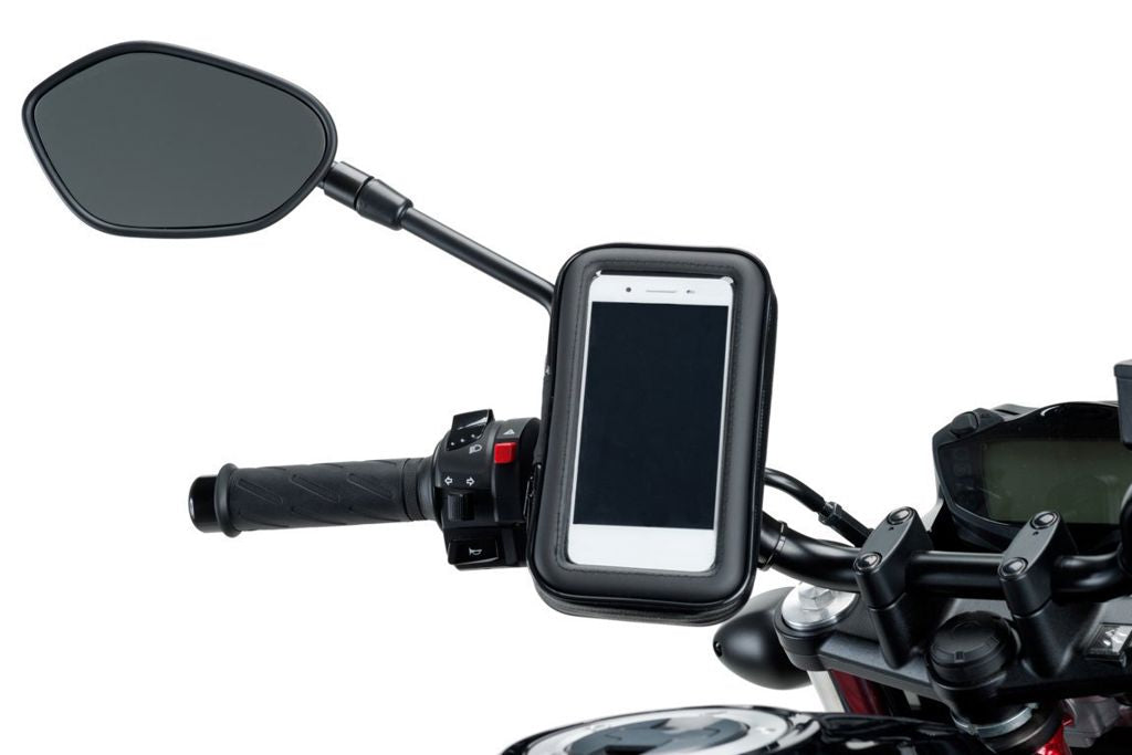 Backmirror handlebar support voor telefoonhoes