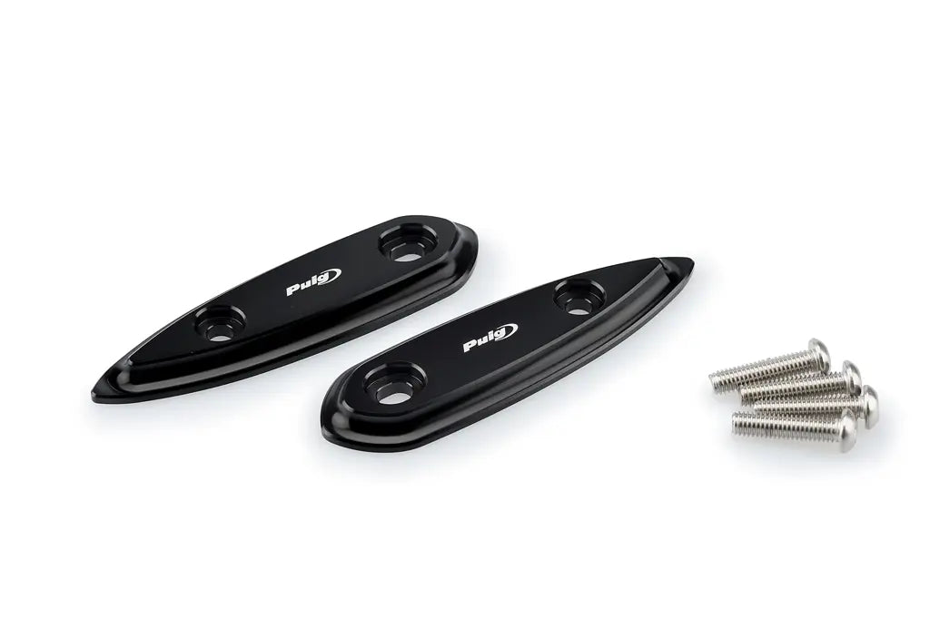 Spiegelafdekplaatjes zwart Puig Yamaha YZF-R3 '15-19