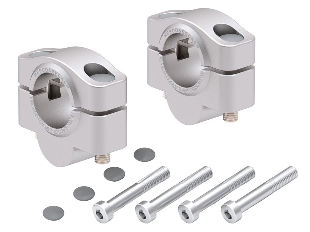 Stuurverhogers 20mm zilver Hepco&Becker Suzuki GSX-8TT '25-