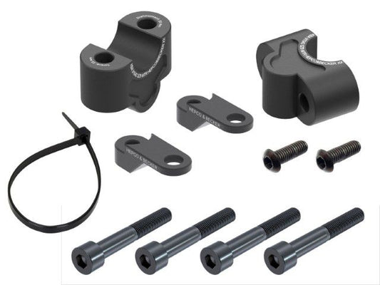 Stuurverhogers 25mm zwart Hepco&Becker Kawasaki Z900 / SE '25-