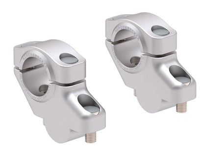 Hepco & Becker Stuurverhogerset met Offset - Yamaha MT-03 2025-2026 - 30 mm / 21 mm naar achteren - Zwart / Zilver