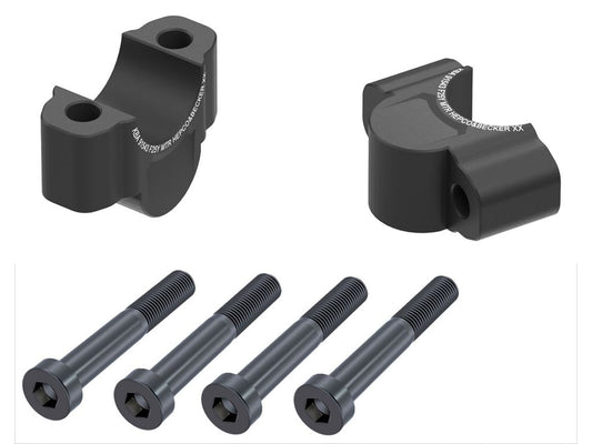 Stuurverhogers 25mm zwart Hepco&Becker Suzuki GSX-8T '25-