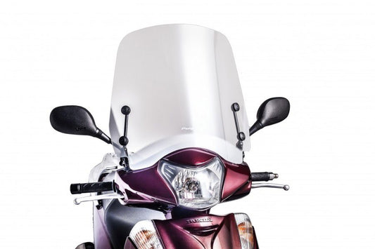 Windscherm scooter model T.S. Puig helder voor Honda Scoopy SH300i 2007-2010