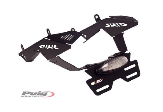 Kentekenplaathouder zwart Puig Honda CBR600RR '07-12