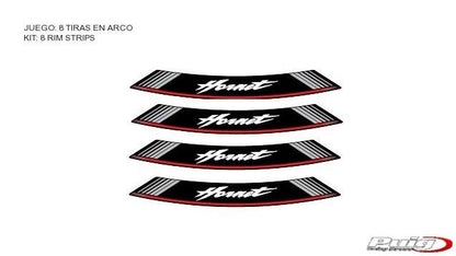 Velglint Puig met logo Honda Hornet
