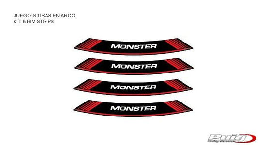Velglint Puig met logo Ducati Monster