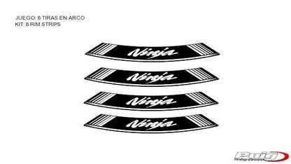 Velgsticker met Ninja logo Puig