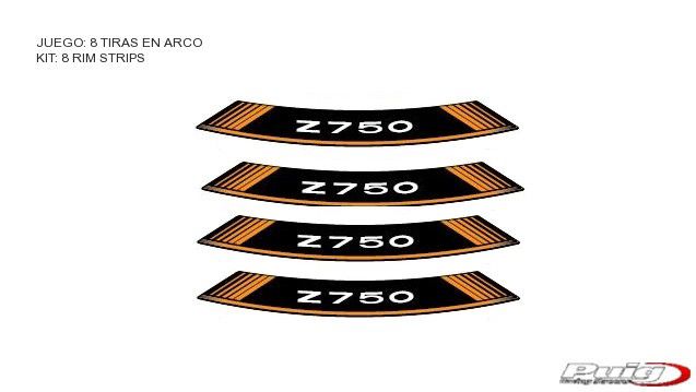 Velglint Puig Met Logo Kawasaki Z750