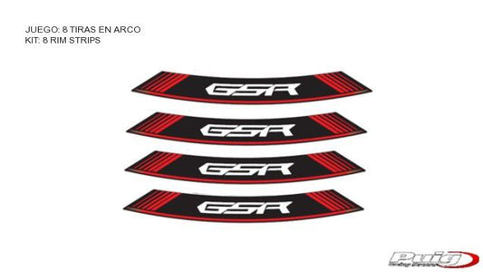 Velglint Puig met logo Suzuki GSR