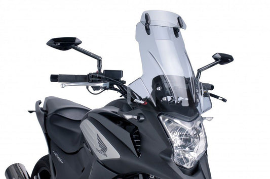 Vervangingsruit touring met opzetruitje licht getint Puig Honda NC700X / NC750X -'15-