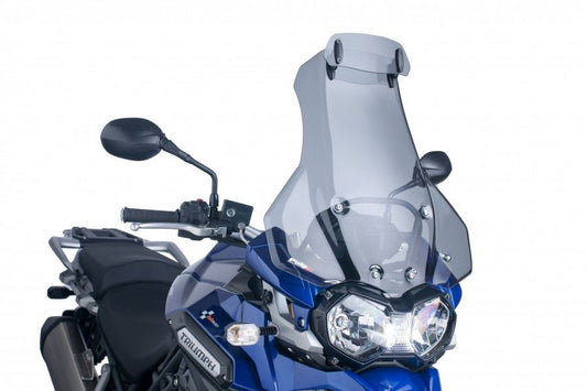 Vervangingsruit touring met opzetruitje licht getint Puig triumph Xplorer 1200 '12-