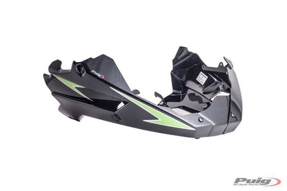 Puig Motorspoiler - Kawasaki Z800 2013-2016 | Z800E 2013-2016 - Carbon Look / Mat Zwart
