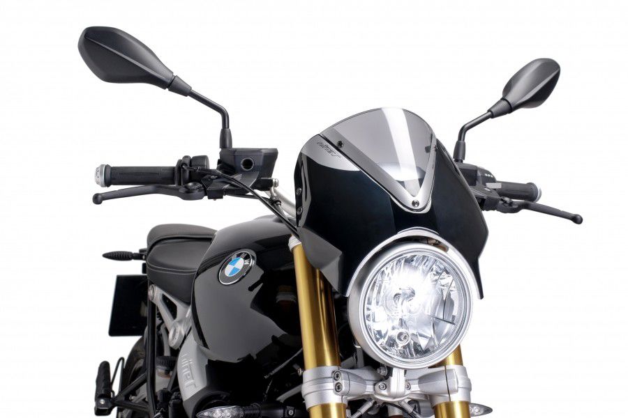 Vervangingsruit Naked Bike Met Zwart Kuipje Puig Bmw R Ninet '14-