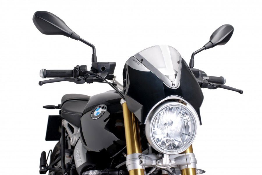 Vervangingsruit Naked Bike Met Zwart Kuipje Puig Bmw R Ninet '14-