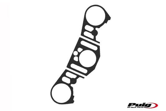 Kroonplaatcover carbon look Puig voor Yamaha YZF-R1 '12-'14